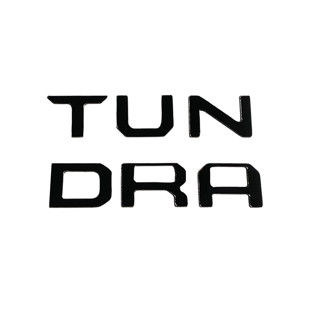1Pc 2022-2026 Tundra Acylic Front Dashboard Letters Black Toyota