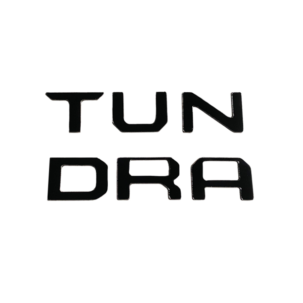 1Pc 2022-2026 Tundra Acylic Front Dashboard Letters Black Toyota
