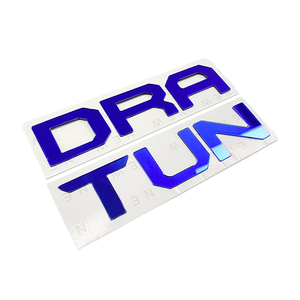 1Pc 2022-2026 Tundra Acylic Front Grille Letters Blue Toyota