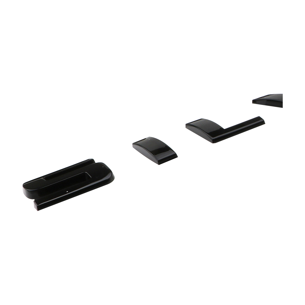 2pcs 2007-2018 Silverado 1500 2500 Plastic Front Rear Door Side Letters Gloss Black Chevrolet