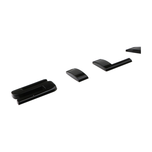 2pcs 2007-2018 Silverado 1500 2500 Plastic Front Rear Door Side Letters Gloss Black Chevrolet