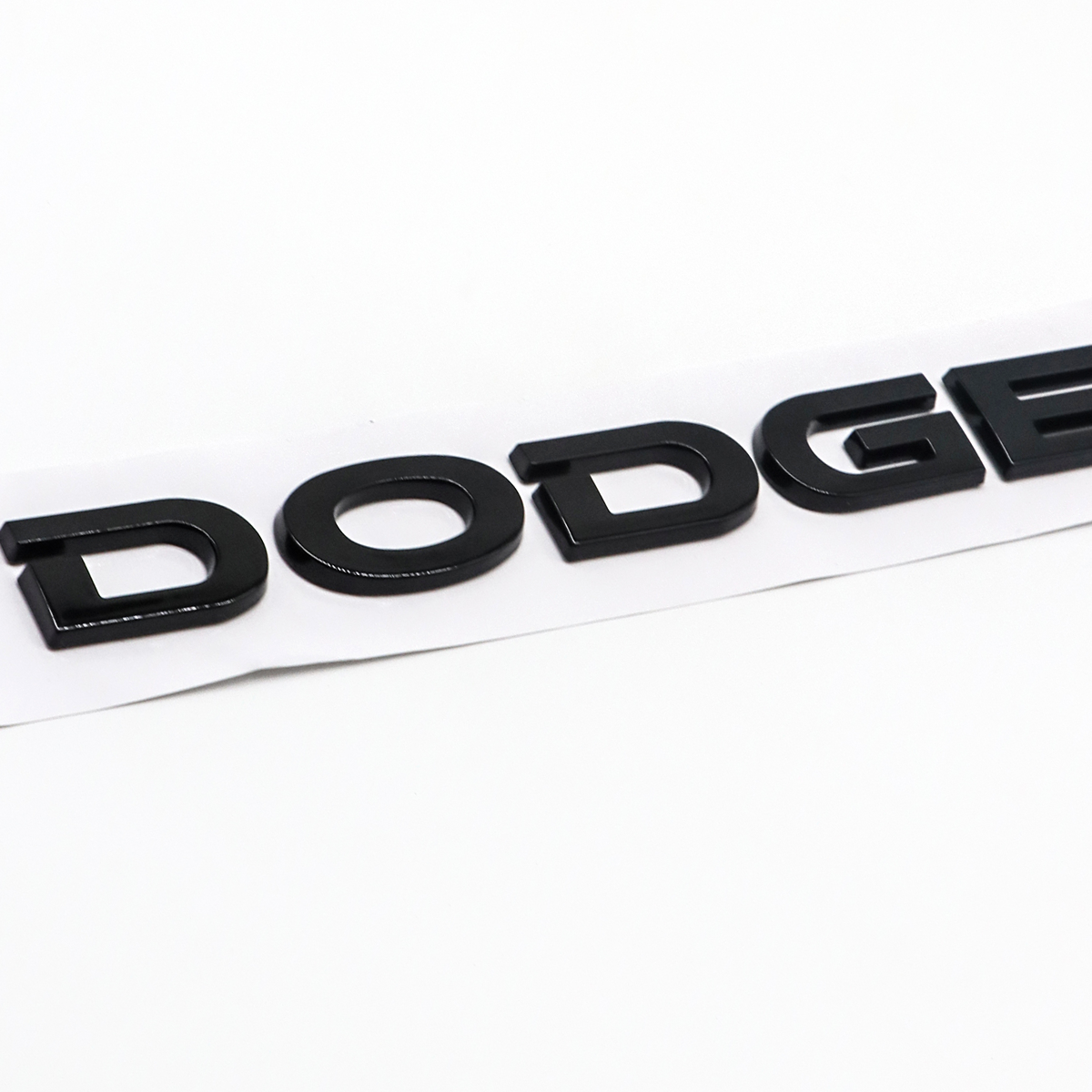 2009-2012 Charger Journey Avenger 300 ABS Tailgate Letter Gloss Black Dodge Chrysler Rear Trunk Decal