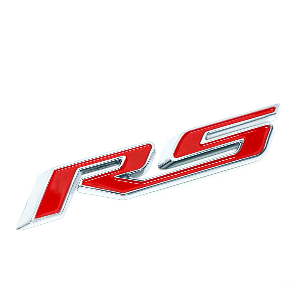 1Pc 1967-2022 Camaro RS ABS Plastic Rear Trunk Lid 3D Letter Red Sikver Chevrolet 92225496