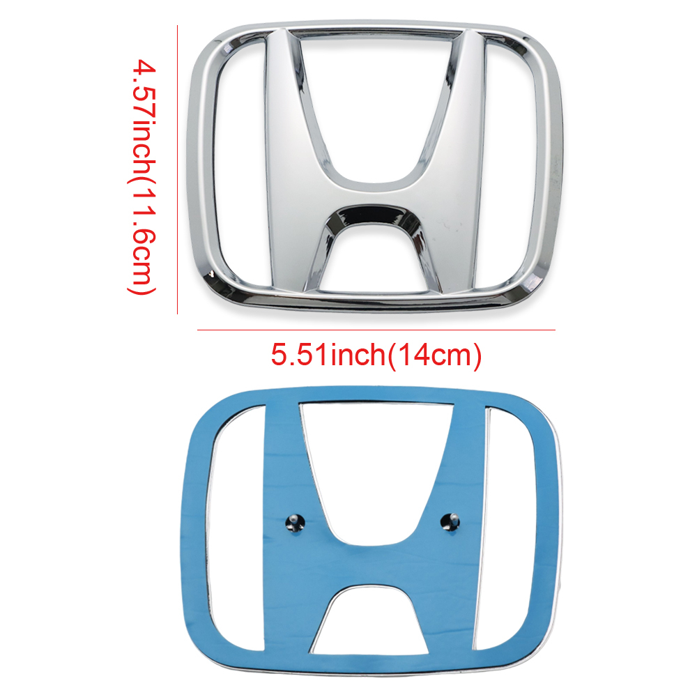 1PC 18-21 Accord 12-21 CRV 16-18 Pilot Plastic Front Grille Emblem Gloss Chrome Honda 75700-SZW-000