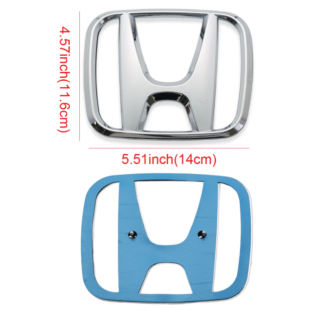 1PC 18-21 Accord 12-21 CRV 16-18 Pilot Plastic Front Grille Emblem Gloss Chrome Honda 75700-SZW-000