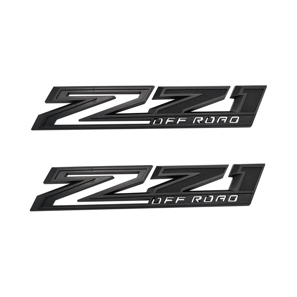 2PCS 2019-2025 Silverado Z71 Plastic Z71 Off Road Door Side Fender Letter Chevrolet 84557549