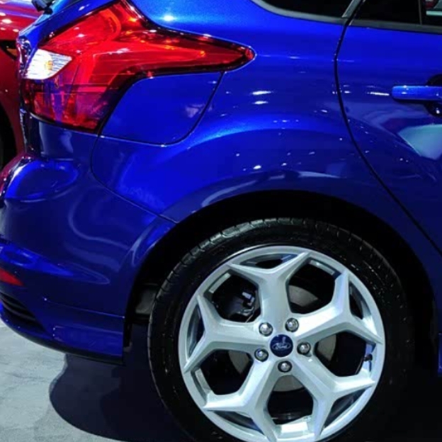 8PCS Ford Wheel Center Hub Cover Caps 54mm Rim Emblem With Valve Caps Chrome Blue Ford 6M21-1003-AA 