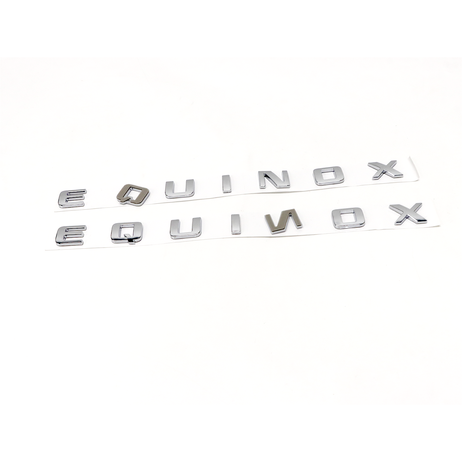 2PCS Equinox Plastic Front Left Right Door Letters Chrome Chevrolet 84569055 84121293