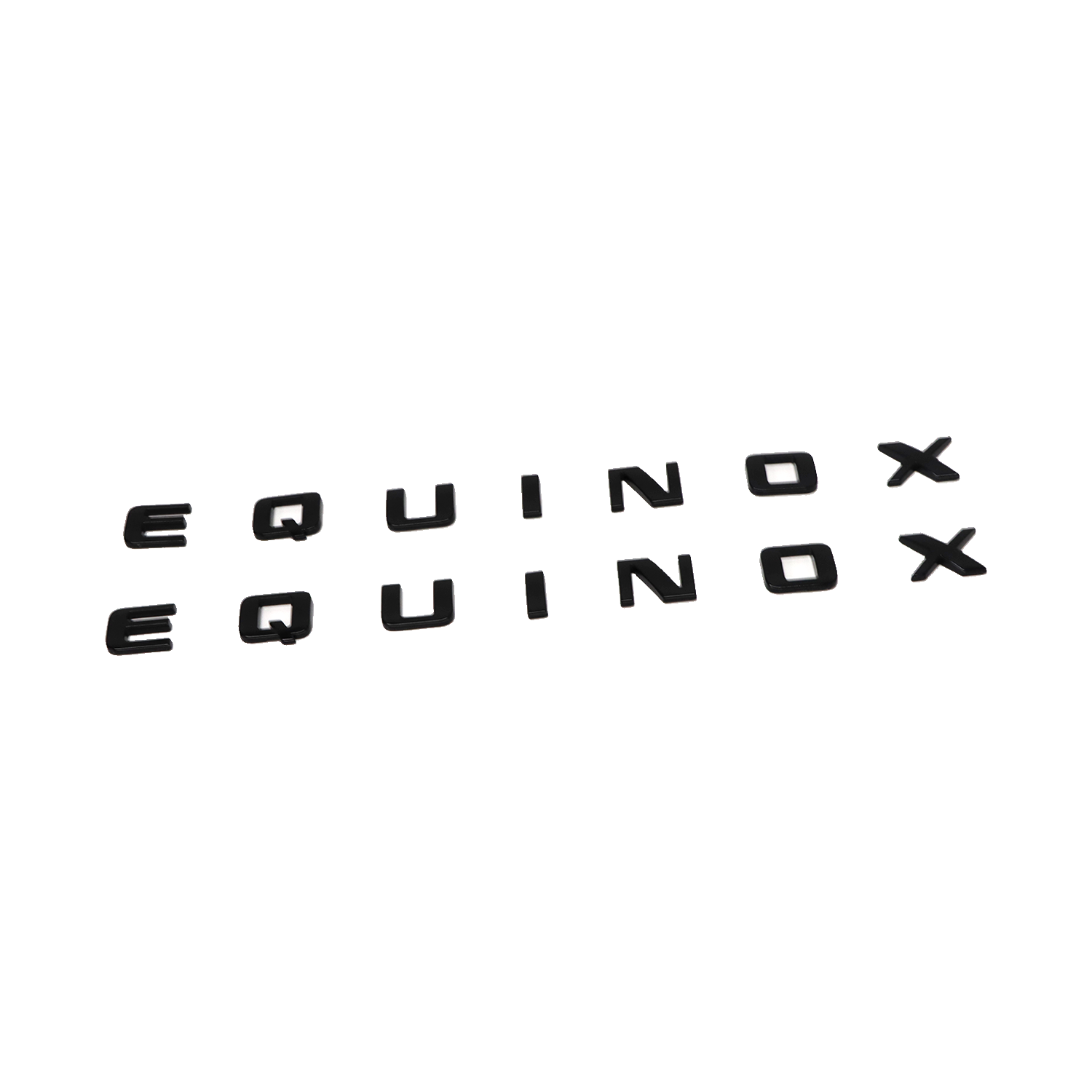 2PCS Equinox Plastic Front Left Right Door Letters Gloss Black Chevrolet 84569055 84121293