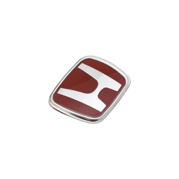 1Set 2002-2005 Accord Civic Plastic H Steering Wheel Adhesive Badge Red  Honda 