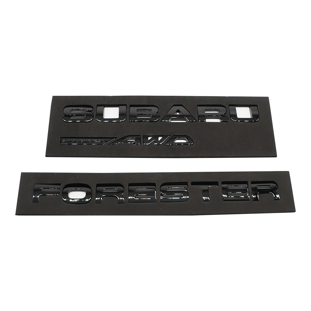 Forester Plastic Door Liftgate Trunk Letters Gloss Black Subaru 