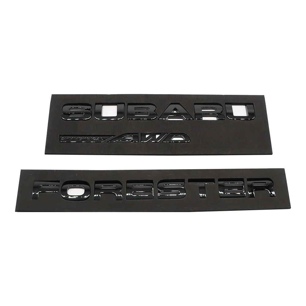 Forester Plastic Door Liftgate Trunk Letters Gloss Black Subaru 