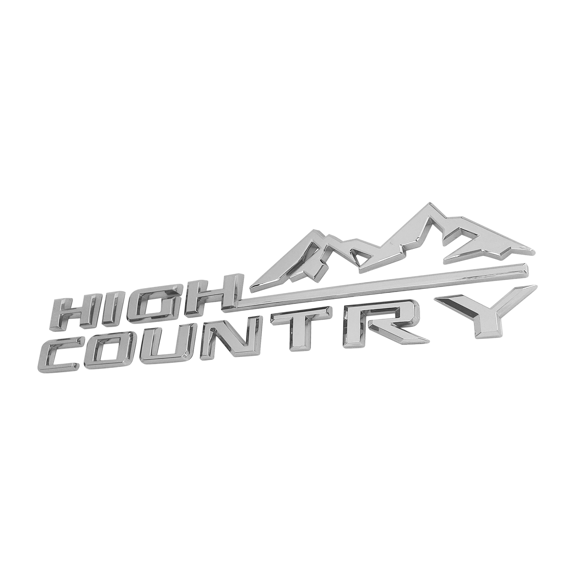 3PCS 2019-2023 Silverado Plastics High Country Fender Letter Gloss Chrome Chevrolet 