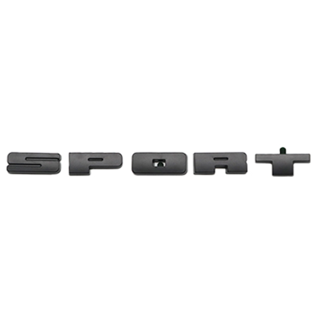 1 Set 2021-2026 Bronco Sport ABS Rear Tailgate Overlay Cover Badge Decal Trim Matte Black M1PZ-7842528-A