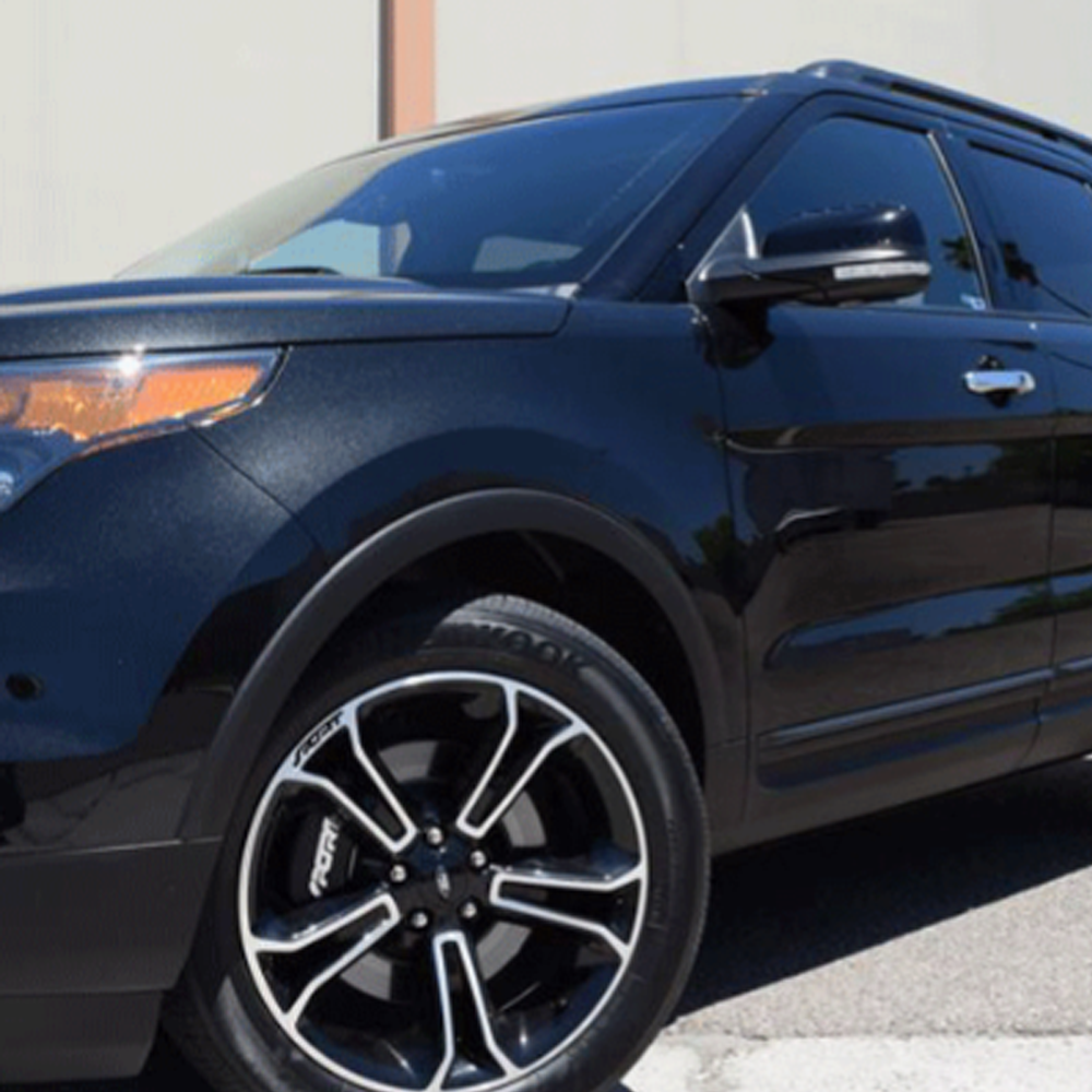 4pcs Ford Flex Ranger Taurus Explorer Metal ABS Wheel Center Caps 66mm Gloss Black Blue Ford CL3Z-1130-B 