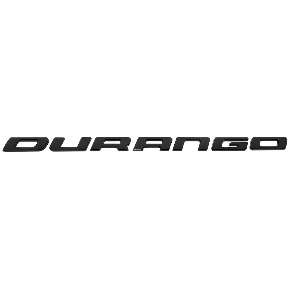 2018-2021 Durango 4 ABS Tailgate Letter Badge Set Gloss Black Red Dodge Decal Nameplate