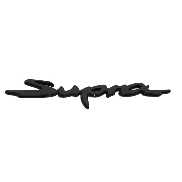 1Pc Supra ABS Plastic 3D Rear Tailgate Letter All Black Toyota 90118-WA440