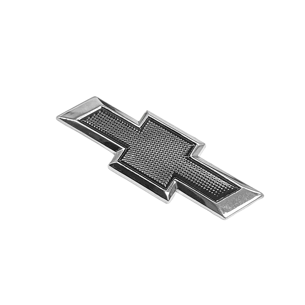 1PC Silverado Metal Steering Wheel Bowtie Badge Chrome Black Chevrolet AT-STVYOL65