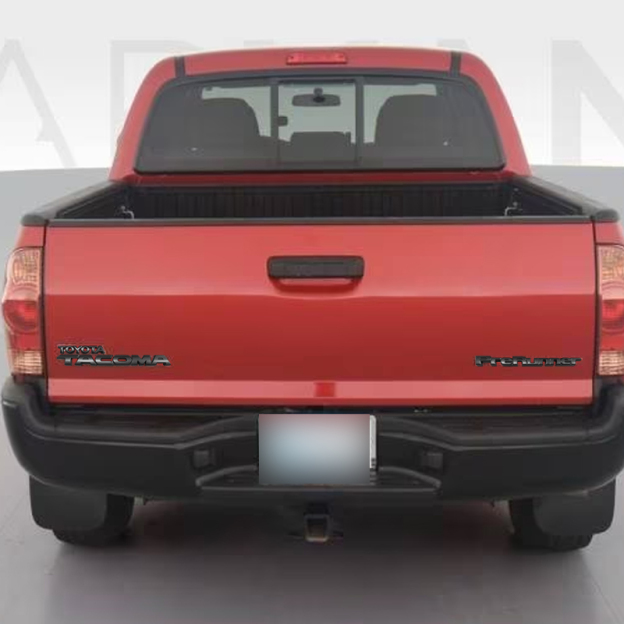 7pcs 2005-2015 Tacoma Tailgate V6 SR5 Emblem Overlay Kit Rear Trunk Badge Matte Black Toyota 
