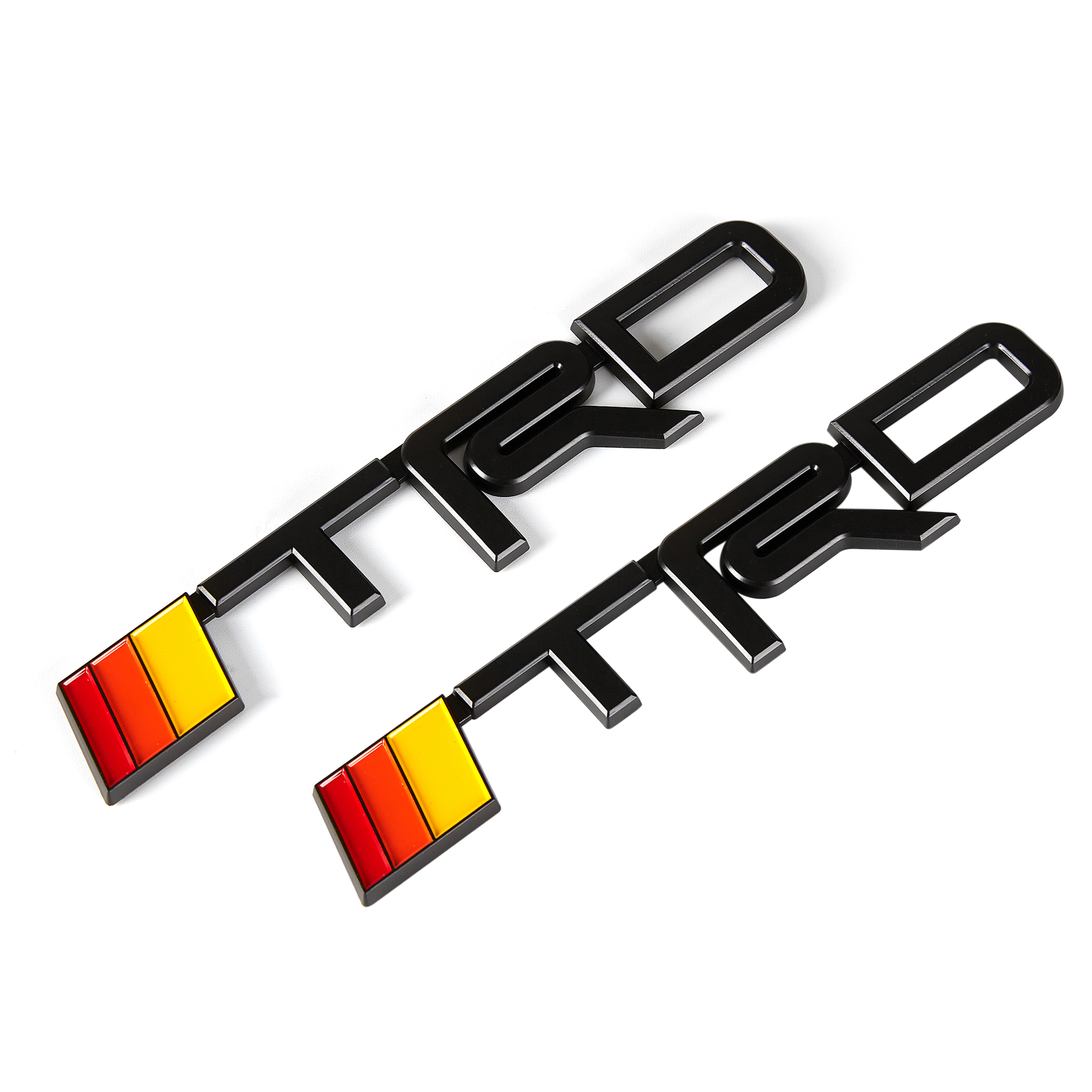 2pcs TRD Tailgate Emblem Door Side Fender 3-Color Toyota