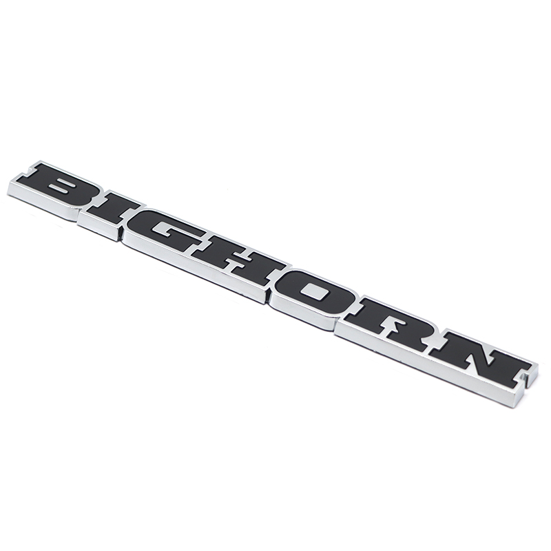 2019-2026 Ram 1500 ABS BIGHORN Tailgate Badge Black Chrome Dodge Rear Trunk Decal Nameplate