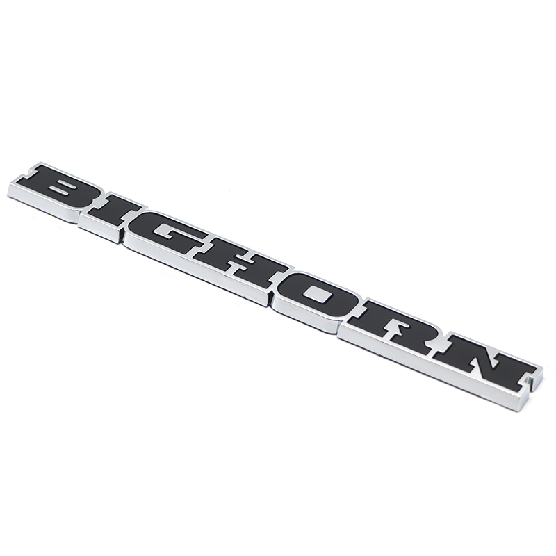 2019-2026 Ram 1500 ABS BIGHORN Tailgate Badge Black Chrome Dodge Rear Trunk Decal Nameplate