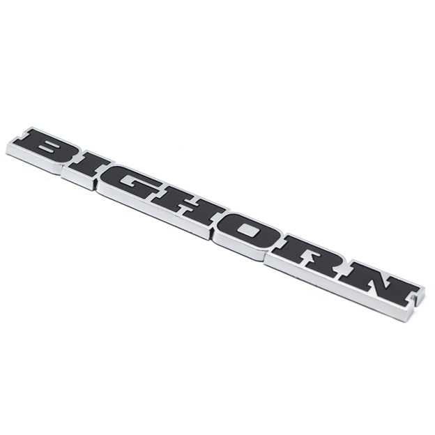 2019-2026 Ram 1500 ABS BIGHORN Tailgate Badge Black Chrome Dodge Rear Trunk Decal Nameplate