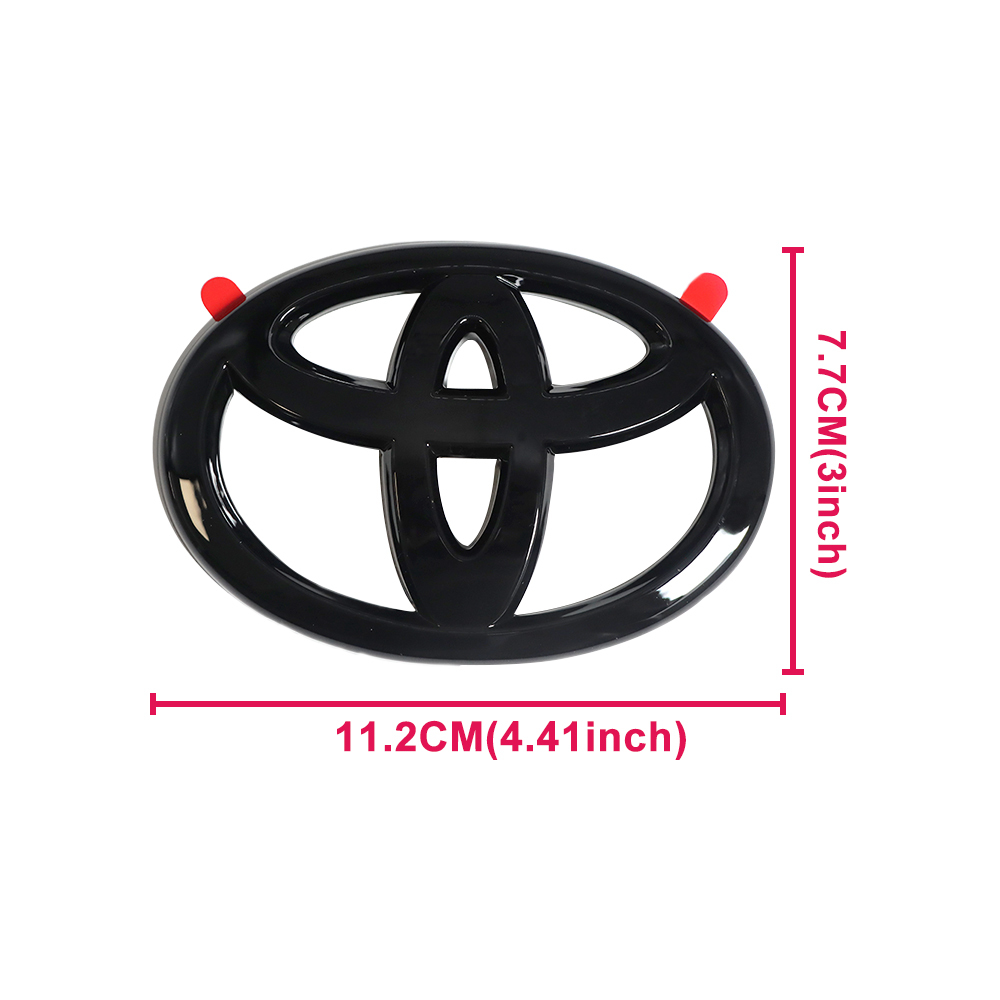 8pcs 2019-2025 RAV4 Limited AWD Hybrid Emblem Overlay Gloss Black Toyota