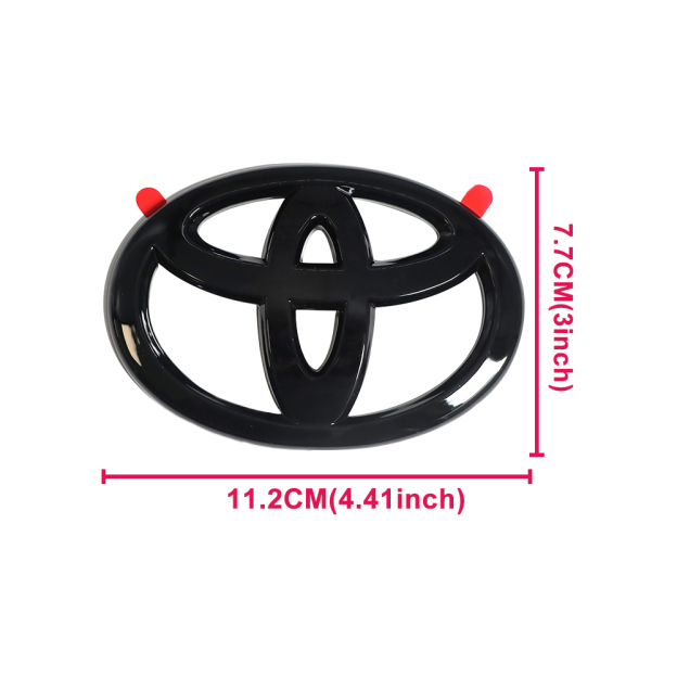 8pcs 2019-2025 RAV4 Limited AWD Hybrid Emblem Overlay Gloss Black Toyota