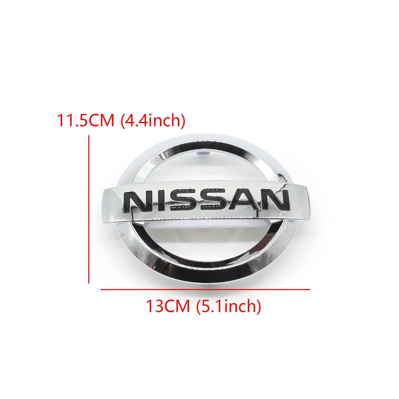 For 2013-2018 Sentra 2011-2017 Juke 2012-2014 Versa ABS Front Grille Emblem Chrome Black Nissan 62890-1KA0A