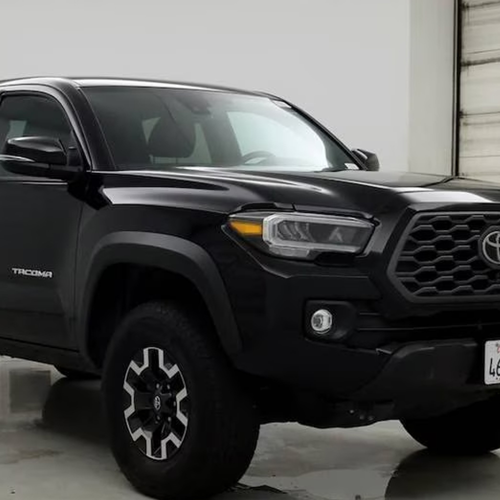 1 Set 2016-2023 Tacoma Left Right Door Tailgate Emblems Logo Gloss Silver Badges Toyota
