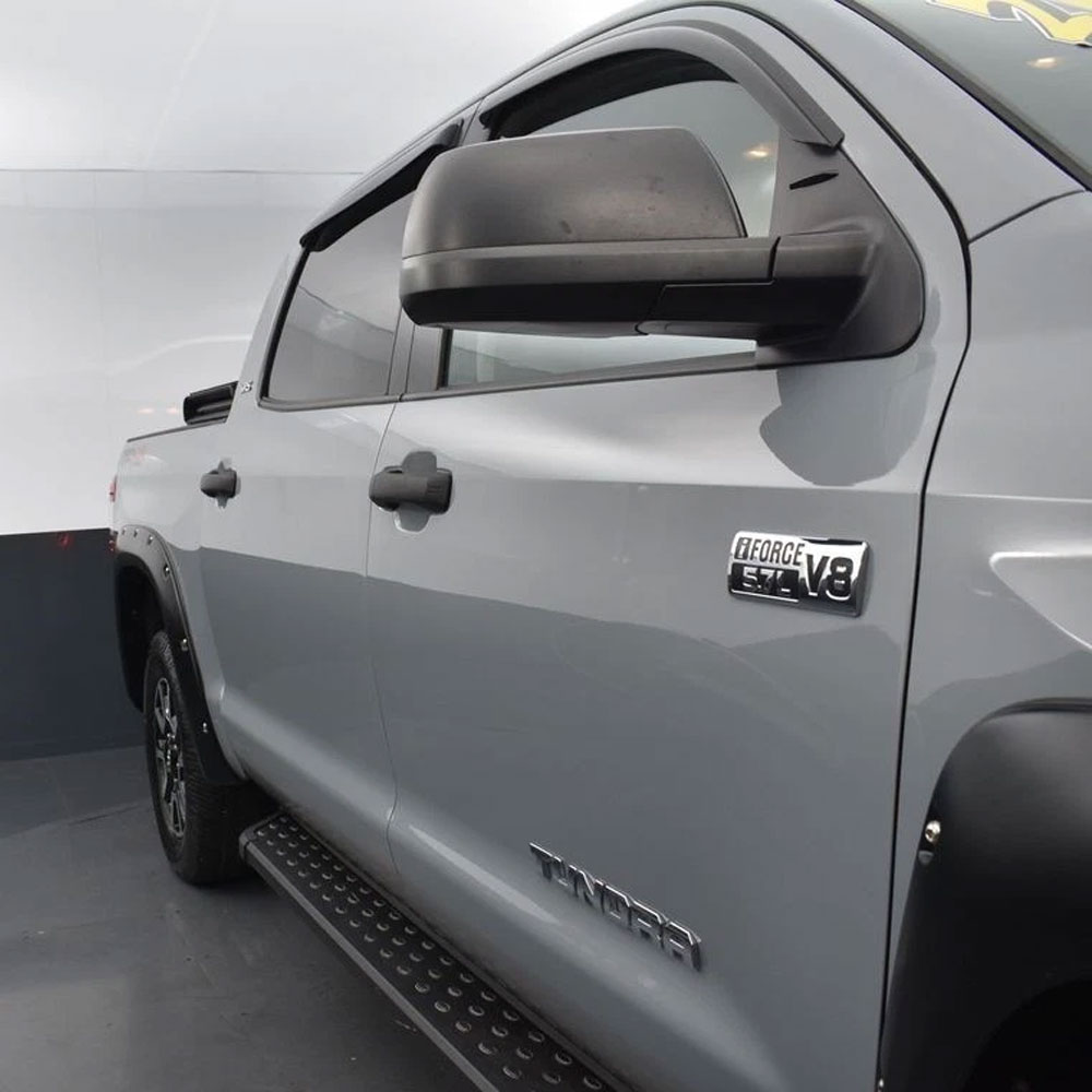 1Pc 2007-2021 Tundra ABS Plastic 5.7L V8 Iforce 3D Side Door Badge Chrome Black Toyota 754720C050