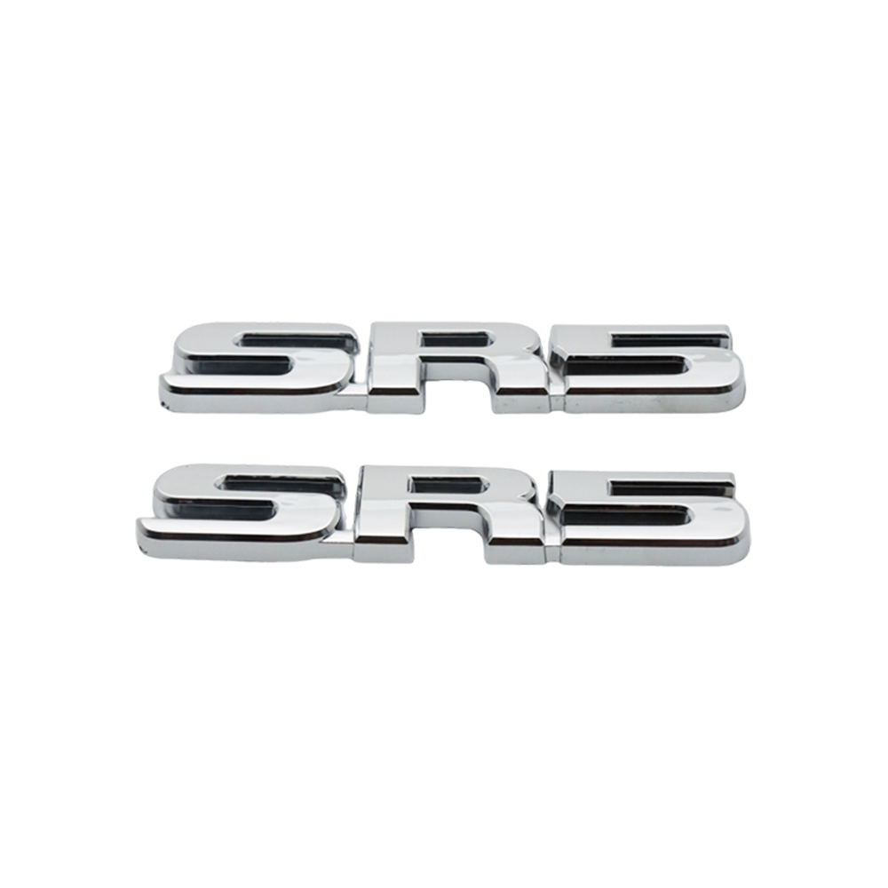 2PCS TUNDRA  TACOMA 4RUNNER SEQUOIA ABS Plastic SR5 Letter Side Fender Door Silver Toyota
