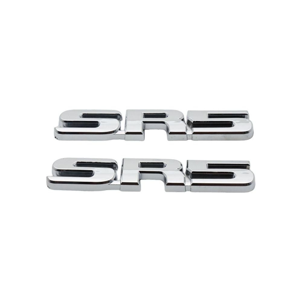 2PCS TUNDRA  TACOMA 4RUNNER SEQUOIA ABS Plastic SR5 Letter Side Fender Door Silver Toyota