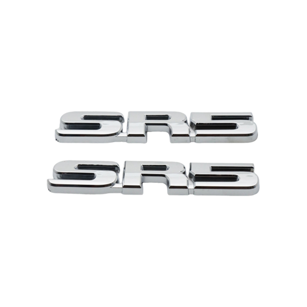 2PCS TUNDRA  TACOMA 4RUNNER SEQUOIA ABS Plastic SR5 Letter Side Fender Door Silver Toyota