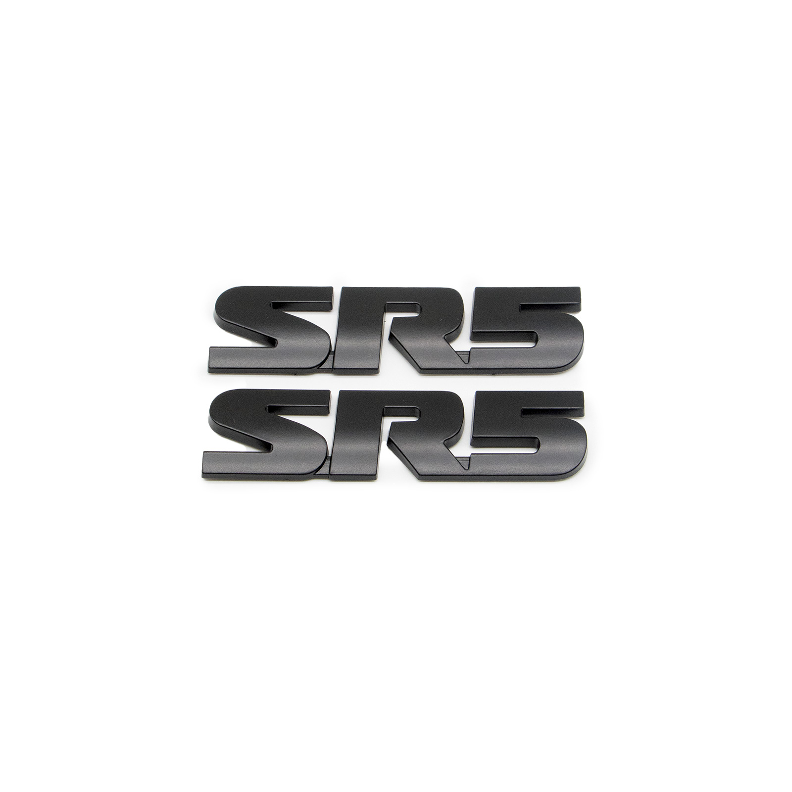 2PCS Tacoma Tundra Sequoia 4Runner ABS Plastic SR5 Letter Side Door Fender Matte Black Toyota 75455-0C050