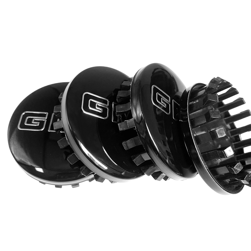 4PCS 2014-2020 Sierra Yukon Denali Plastic 83mm Wheel Center Caps Black GMC