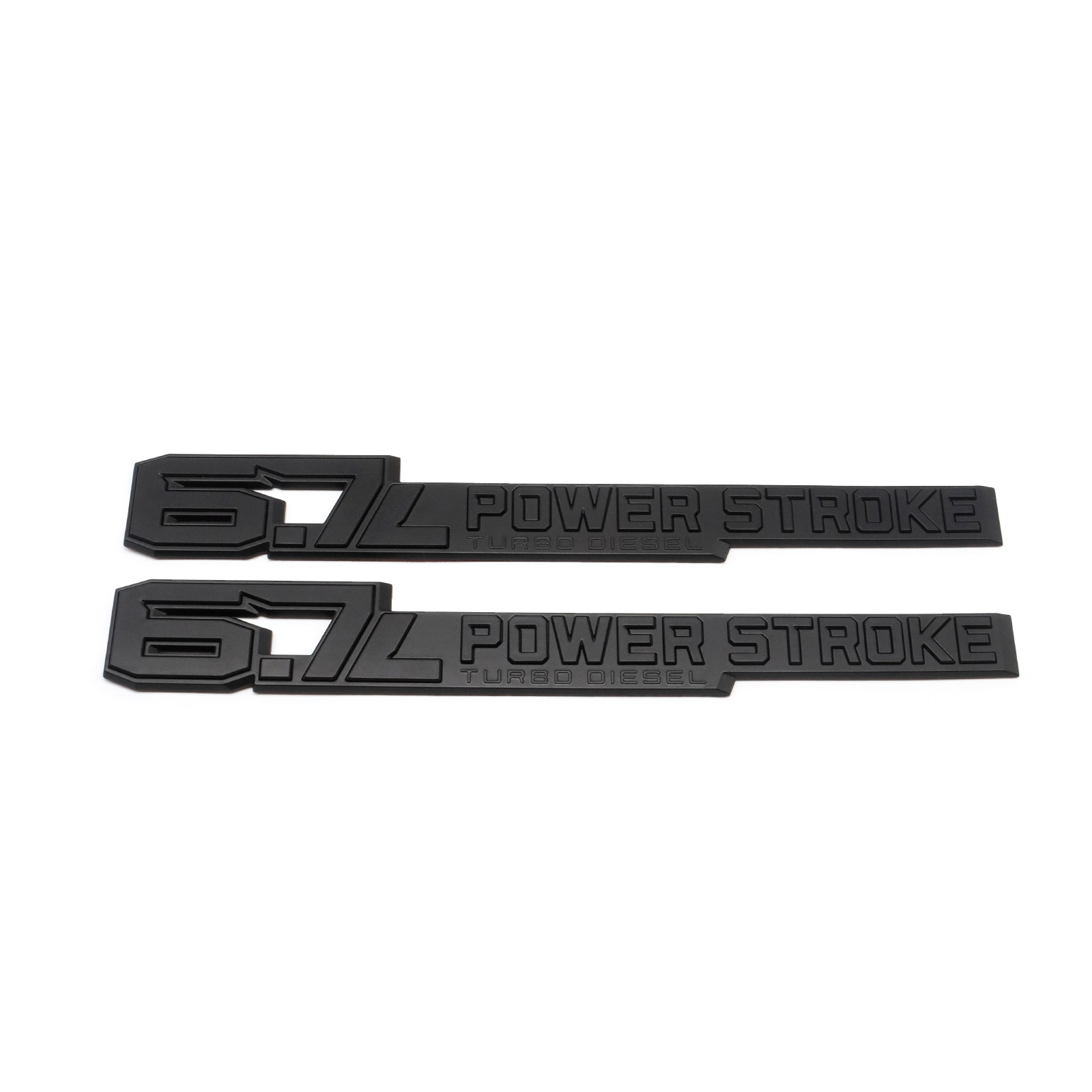 2017-2026 F-250 F-350 F-450 F-550 Super Duty Fender Badge ABS Matte Black Ford Self-Adhesive Decal Nameplate