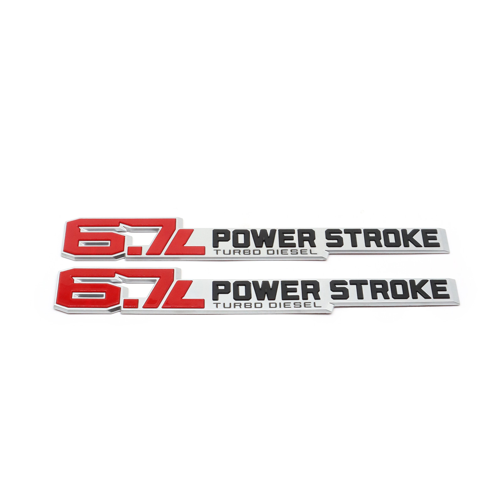 2017-2026 F-250 F-350 F-450 F-550 Super Duty Fender Badge ABS Red Black Ford Self-Adhesive Decal Nameplate