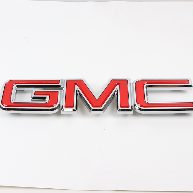 1Pc 2007-2013 Sierra 1500 2500HD 3500HD Plastic Front Grille Insert Emblem Gloss Red 22761795 GMC