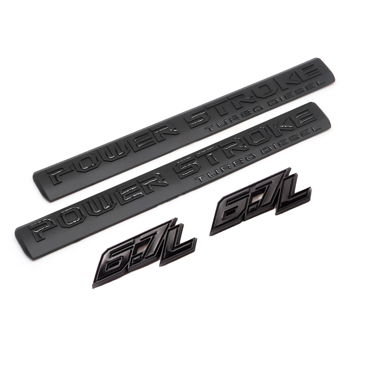 2017-2026 F-250 F-350 F-450 F-550 Super Duty Fender Badge ABS Black Ford Self-Adhesive Decal Nameplate