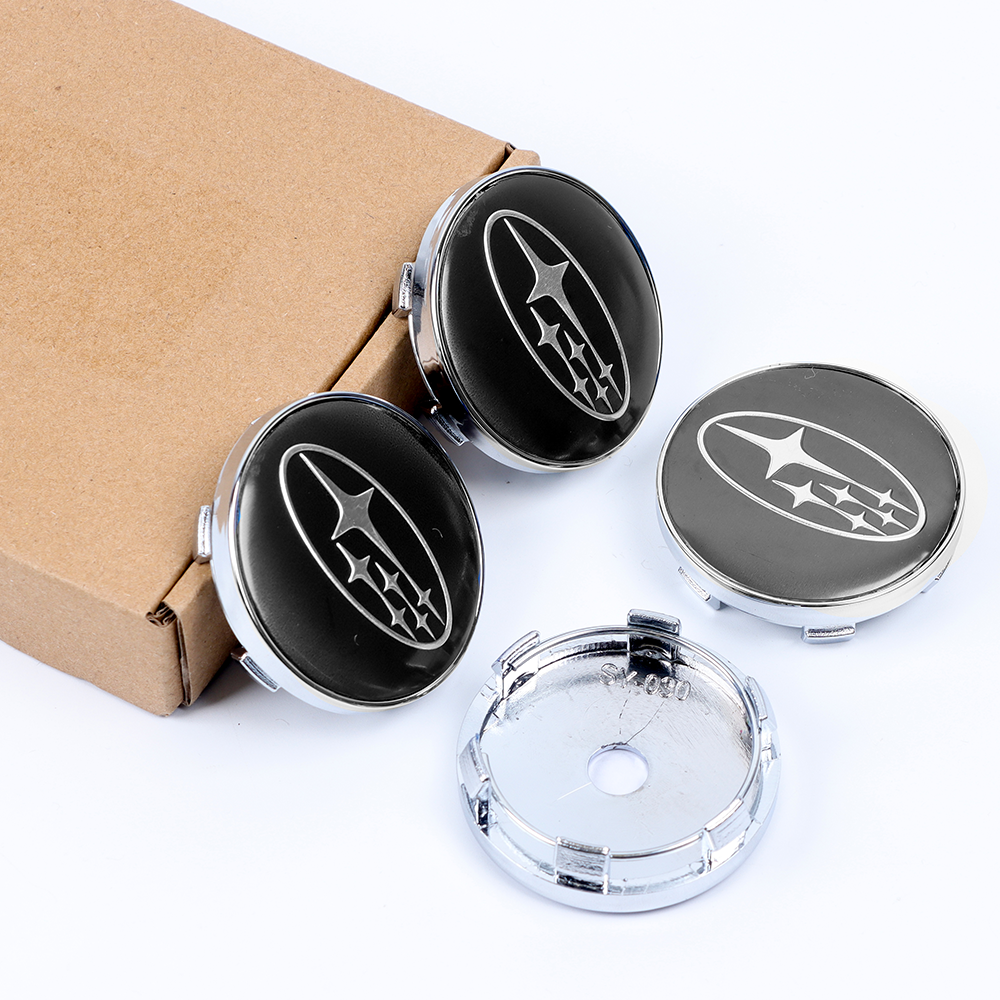 4Pcs Forester Crosstrek ABS Plastic Wheel Center Caps Rim Gloss Black 28821SA030 Subaru