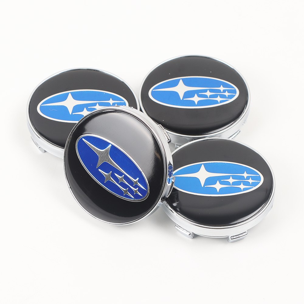 4Pcs 2014-2016 Forester Crosstrek ABS Plastic Wheel Center Caps Rim Black Blue 28821SA030 Subaru