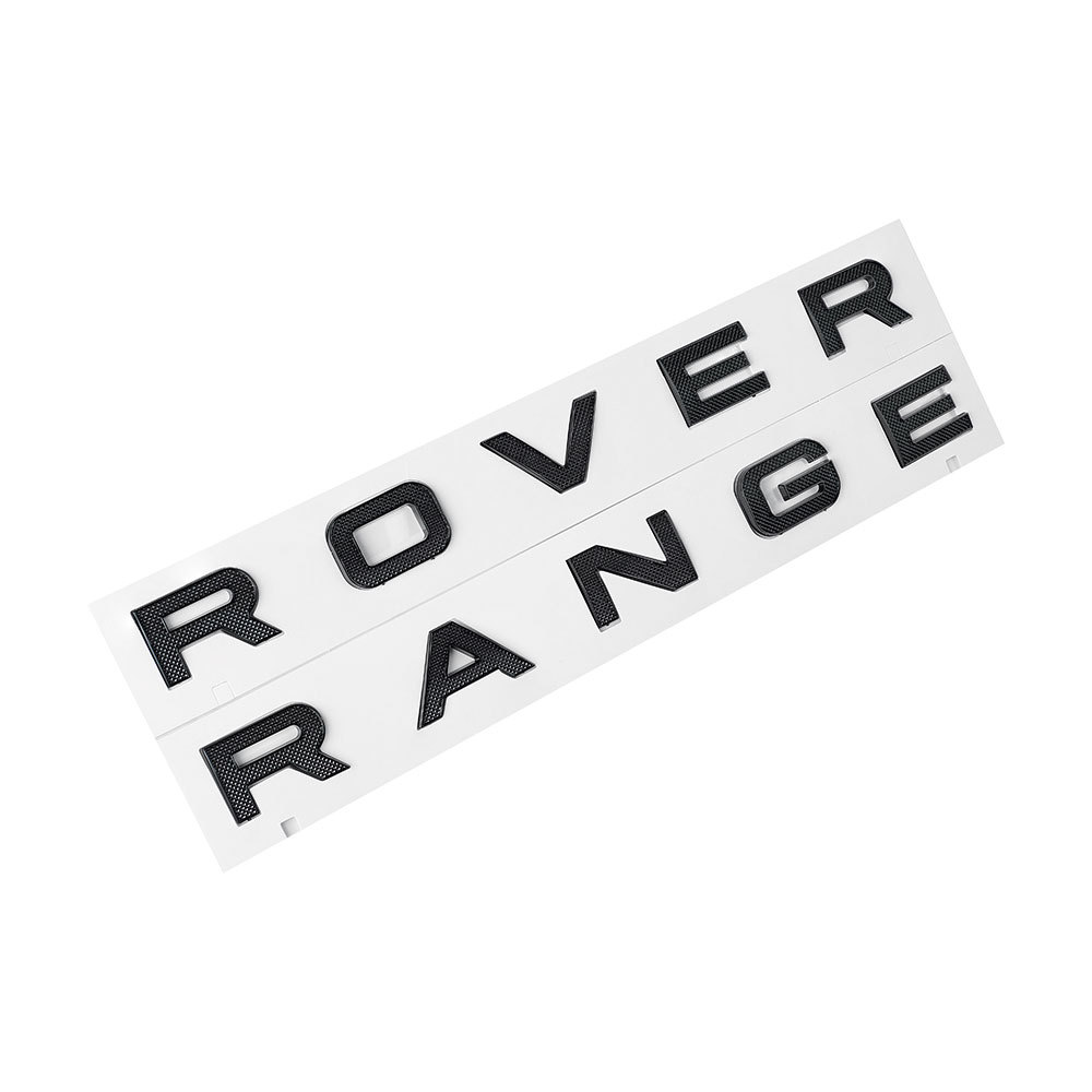 1pc Range Rover Plastic Front Hood / Rear Tailgate Letters Glossy Black Land Rover 