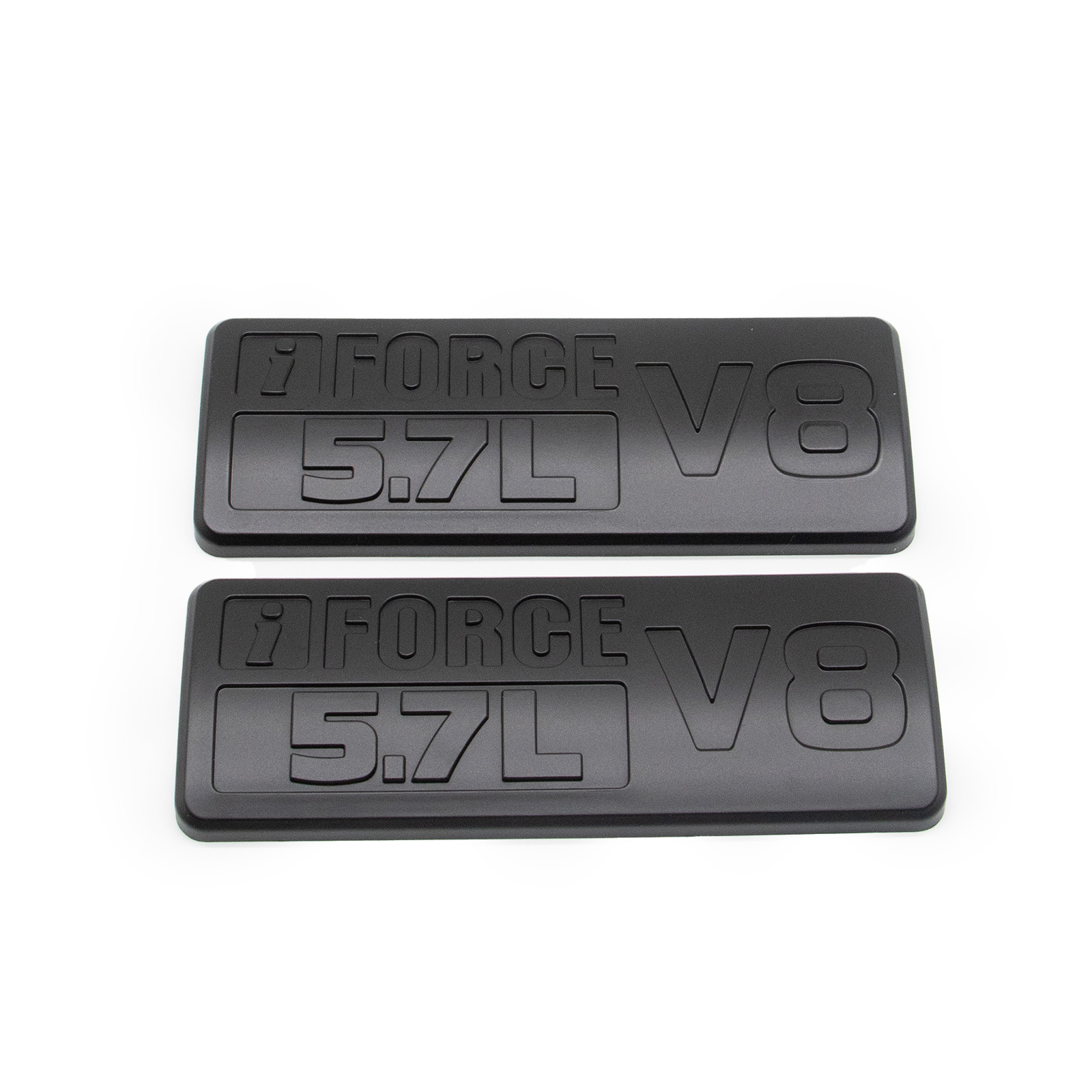 2PCS 2014-2021 TUNDRA ABS  I-Force 5.7L V8 Blackout 3D Overlay Badge Matte Black Toyota PT948-34181-02