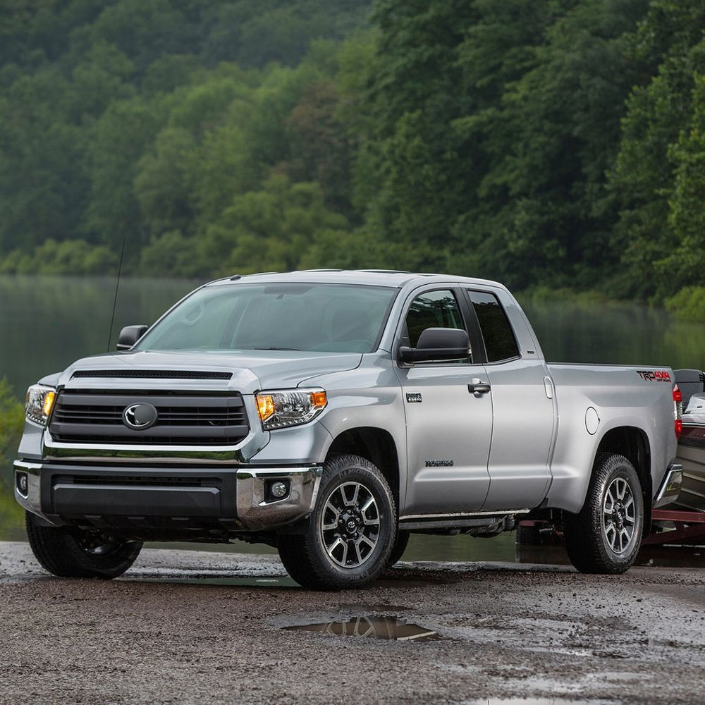 2PCS 2014-2021 TUNDRA ABS  I-Force 5.7L V8 Blackout 3D Overlay Badge Matte Black Toyota PT948-34181-02