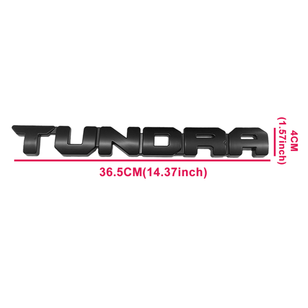 2PCS 2014-2021 TUNDRA ABS Blackout 3D Overlay Side Door Letter Matte Black Toyota PT948-34181-02