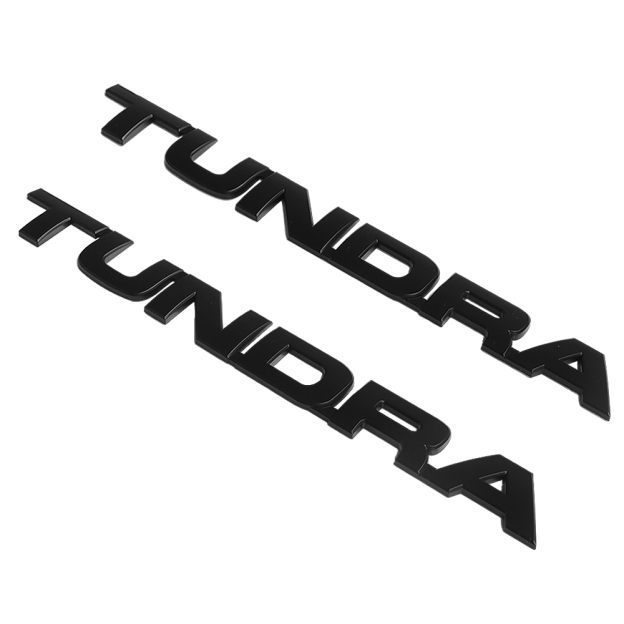 2PCS 2007-2013 TUNDRA ABS 3D Side Door Nameplate Letter Matte Black Toyota 75471-0C050