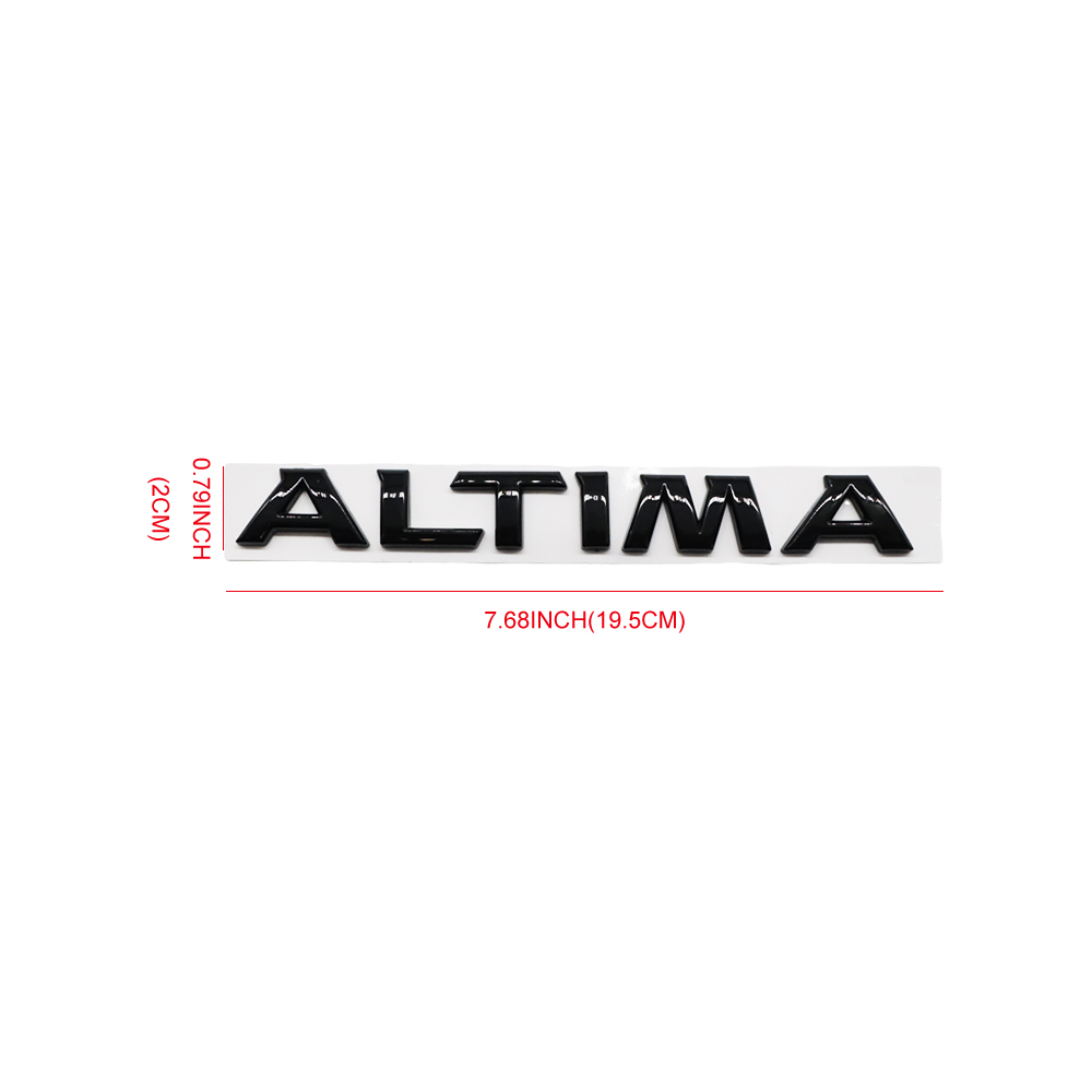 2019-2025 ALTIMA SV Tailgate Badge ABS Gloss Black Nissan Self-Adhesive Decal Nameplate
