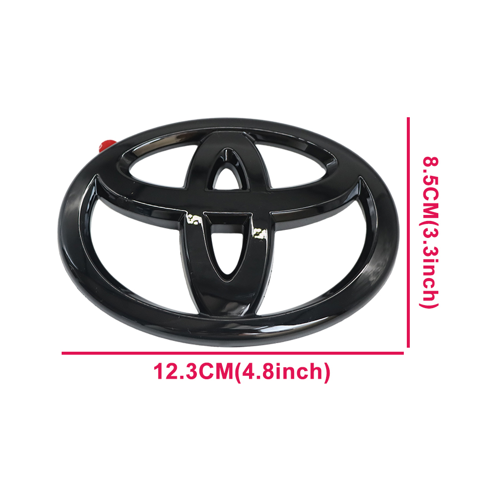 3PCS 2018-2024 CAMRY SE Emblem Overlay Gloss Black Rear Cover Toyota 